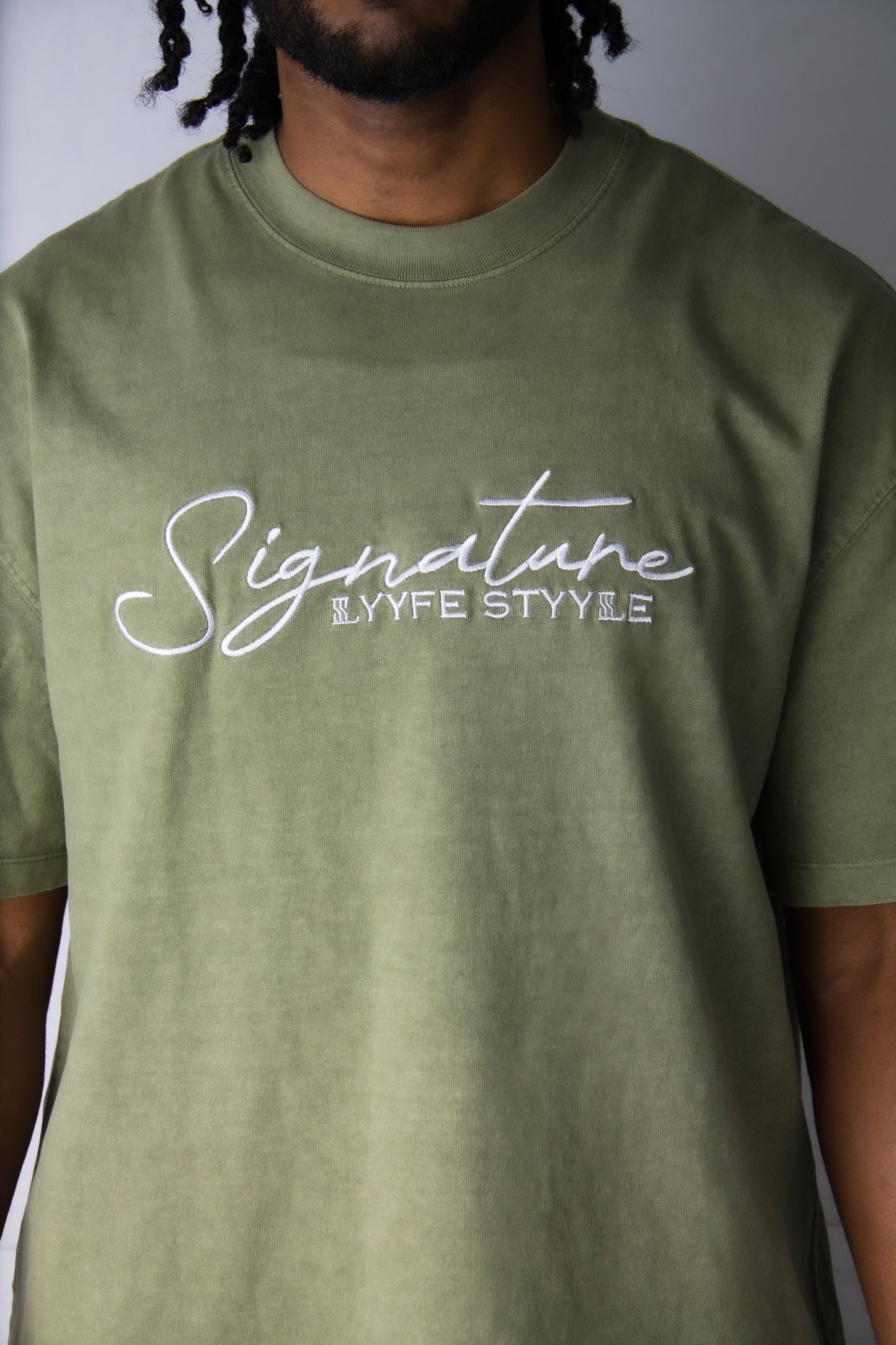 Oversized Heavyweight Cotton T-Shirt - Signature