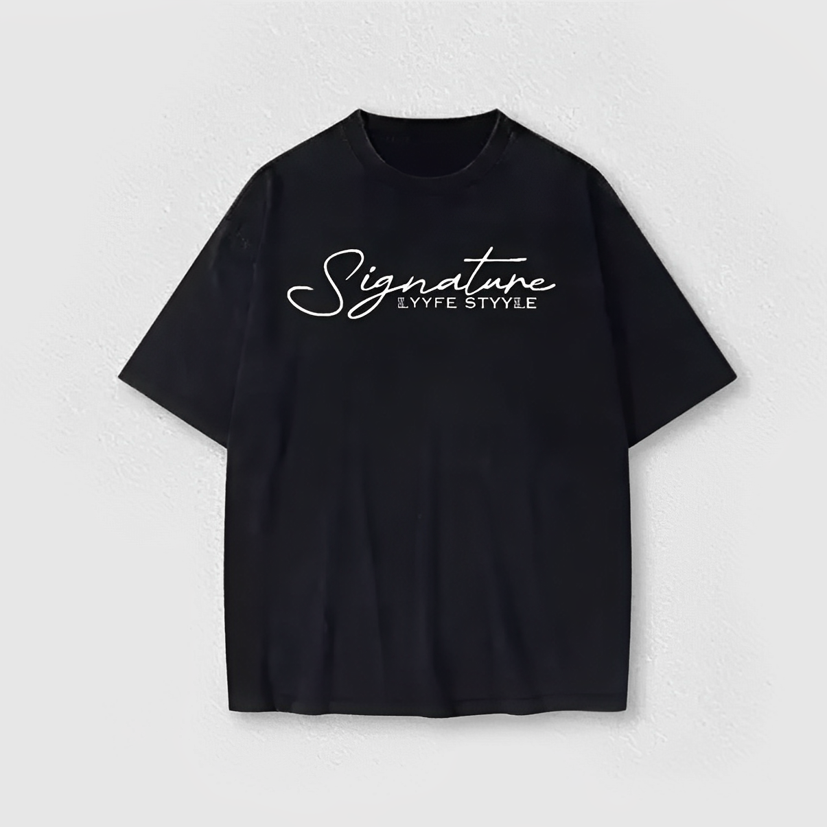 Oversized Heavyweight Cotton T-Shirt - Signature
