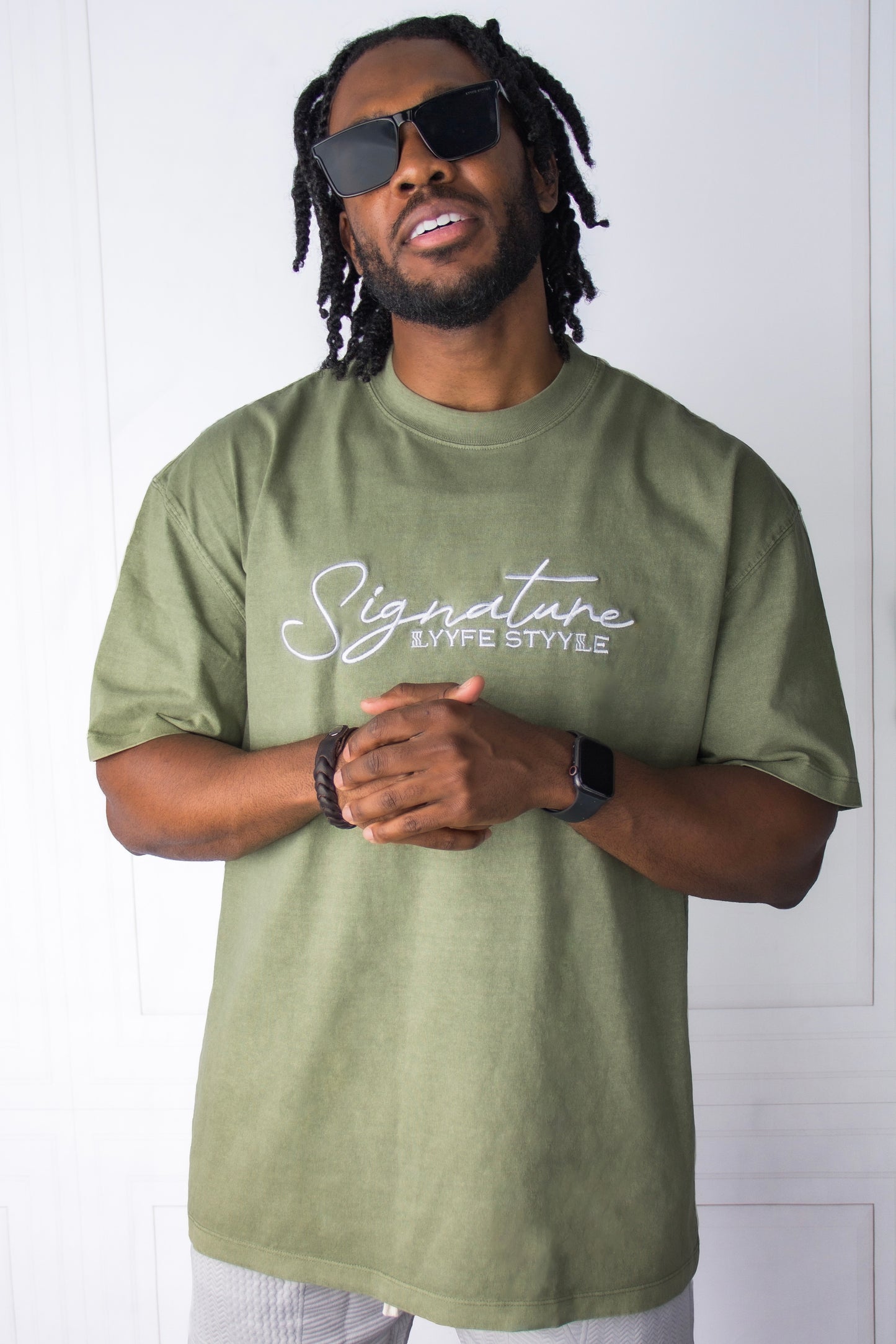 Oversized Heavyweight Cotton T-Shirt - Signature