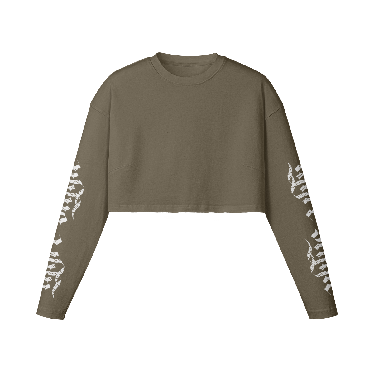 Goth Princess Cropped Long Sleeve Tee
