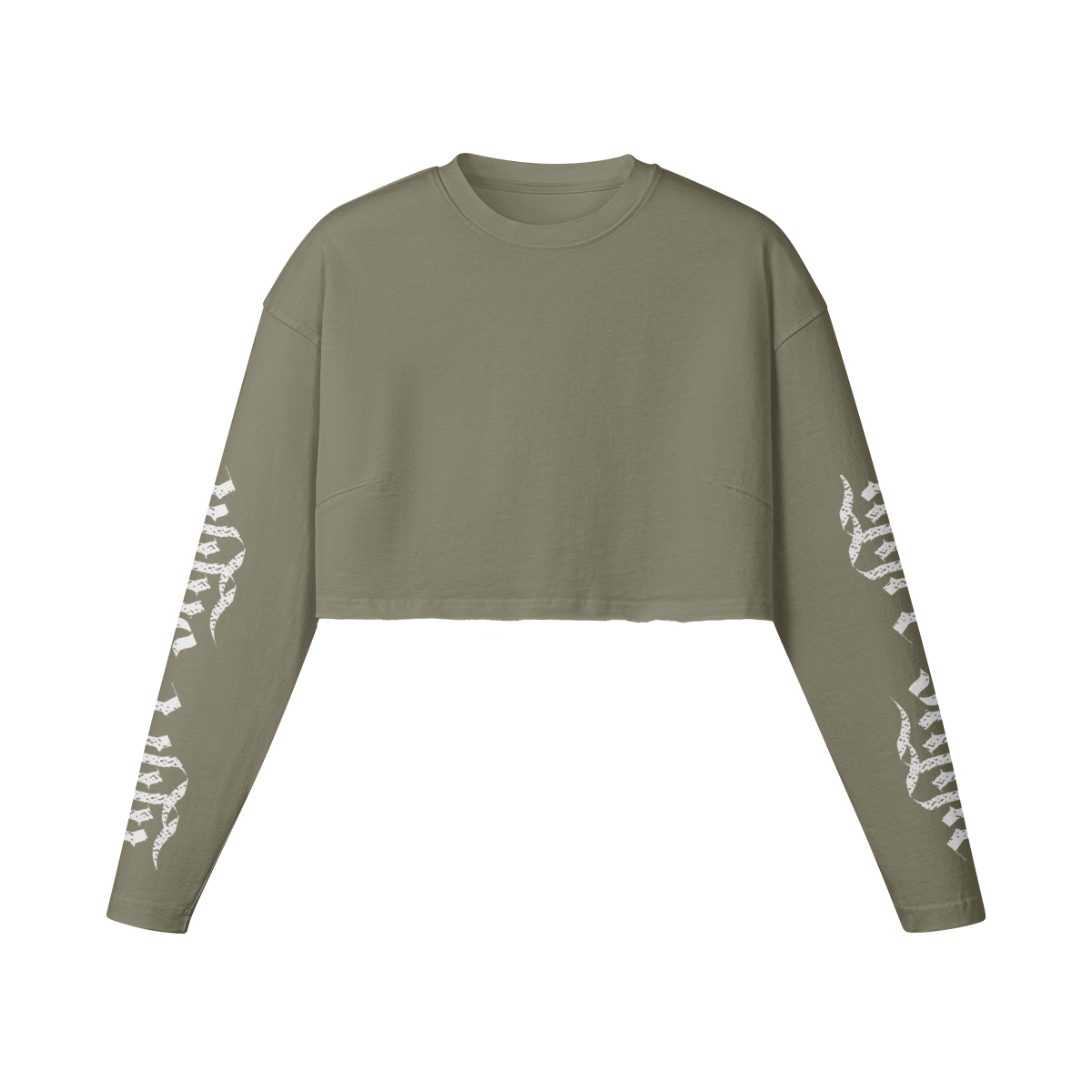 Goth Princess Cropped Long Sleeve Tee