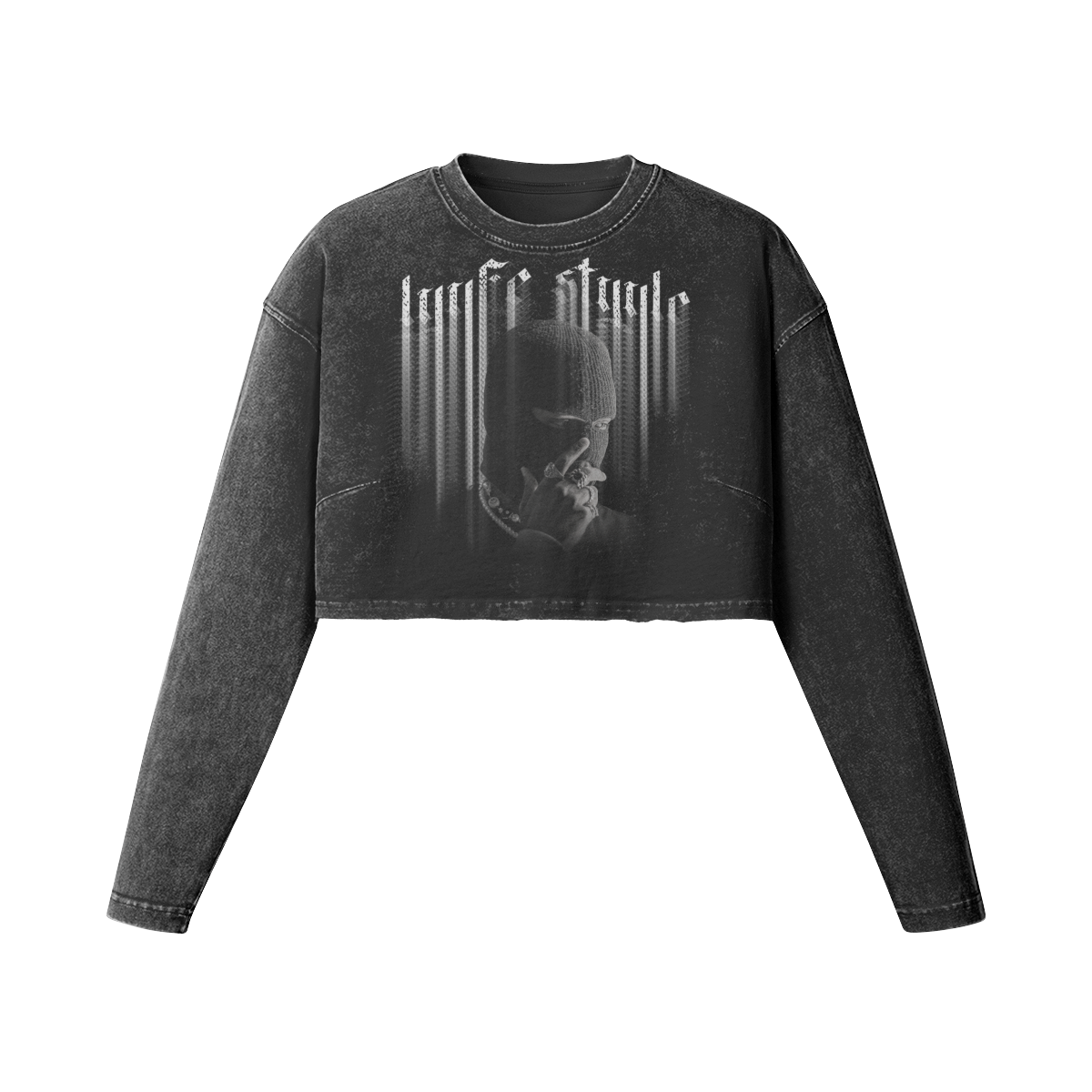 Shiesty Cropped Long Sleeve Tee